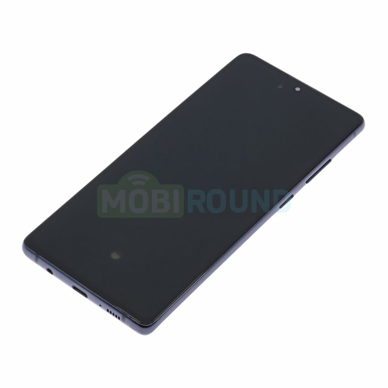 Дисплей для Samsung A716 Galaxy A71 5G (в сборе с тачскрином) в рамке, черный, AAA