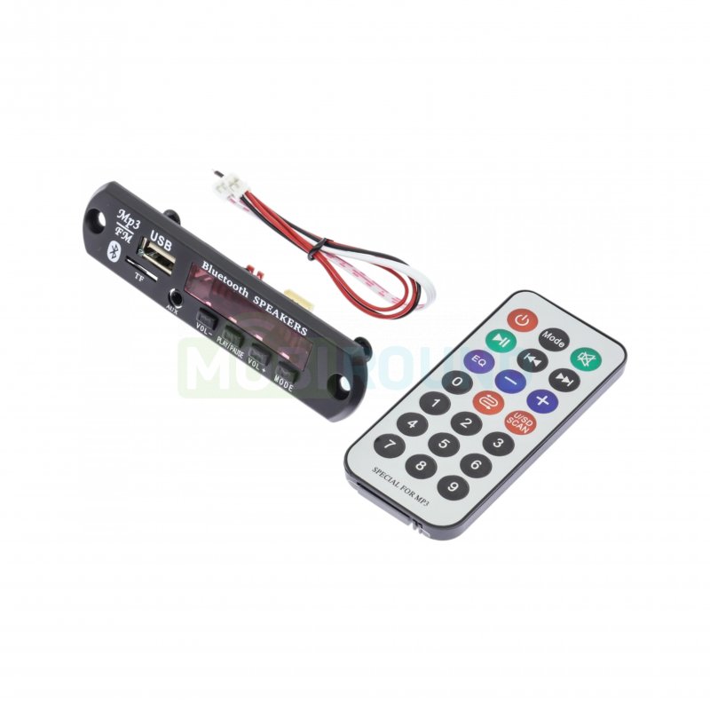 Аудио модуль MP3/Bluetooth/FM с пультом Uпит-5 В (JQ-D099BT)