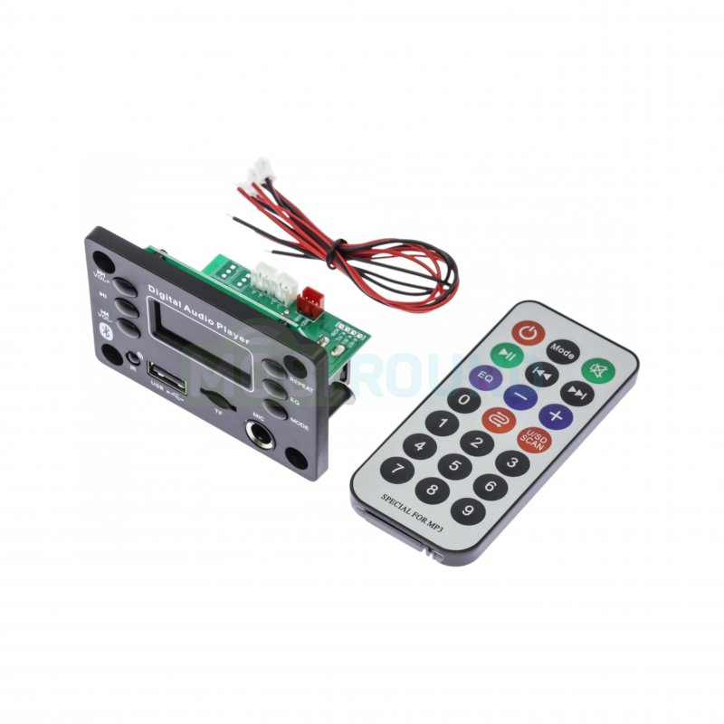 Модуль MP3 USB/microSD/Bluetooth/FM/AUX с пультом и 2x25 Вт Uпит-7-25 В (JQ-D136BT-AMP (HAA3606))
