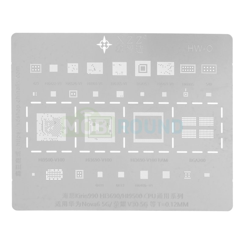 Трафарет BGA XZZ HiSilicon Kirin 990