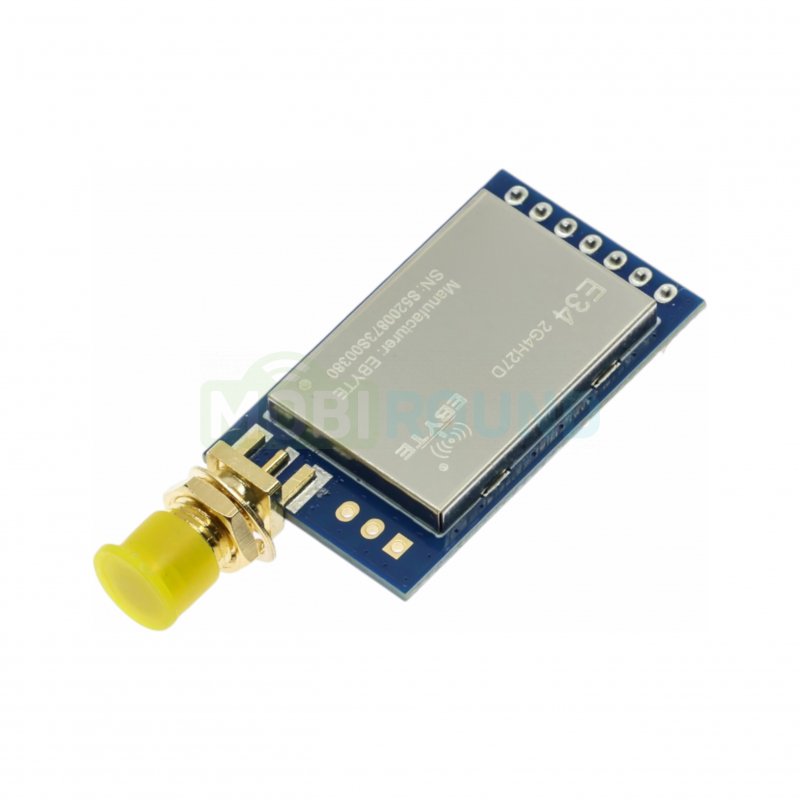 Модуль Hi-Link EBYTE nRF24L01P цифрового трансивера с UART интерфейсом F-2.4-2.518 ГГц U-5 В 20 dBm SMA-K (100 мВт) Full duplex (E34-2G4D20D)