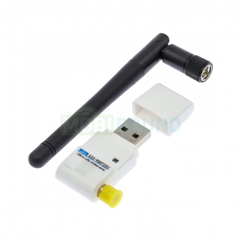 Модуль Hi-Link EBYTE цифрового трансивера LoRa с USB интерфейсом F-850-930 МГц U-5 В 22 dBm SMA-K (160 мВт) (E22-900T22U)