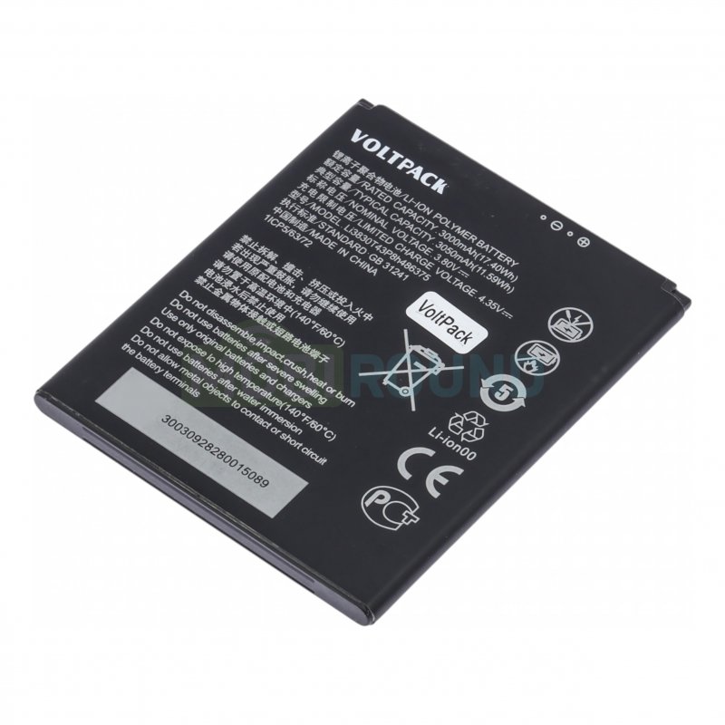 Аккумулятор VoltPack для ZTE Blade A31 Plus / Blade A31 (Li3830T43P8h486375) 3050 мАч