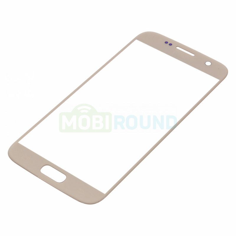 Стекло модуля для Samsung G930 Galaxy S7, золото, AA