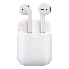 Наушники беспроводные TWS I10 (с боксом для зарядки) (Bluetooth) (белый)
