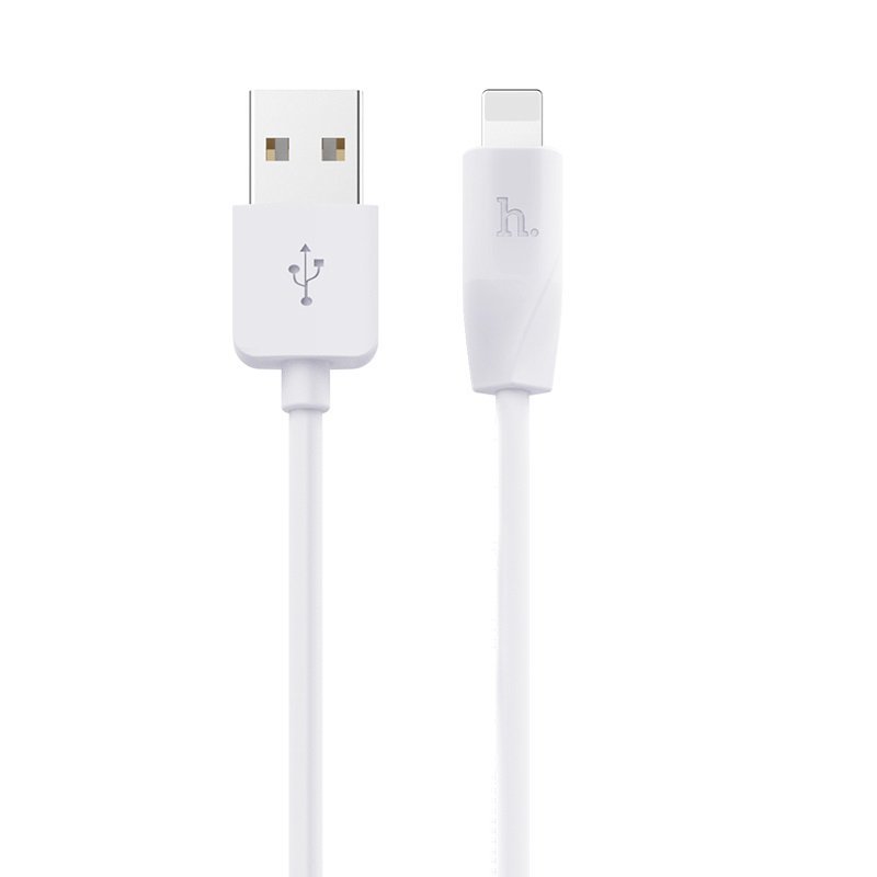 Дата-кабель Hoco X1 USB-Lightning (комплект 2 шт.) (2.1 А) 1 м, белый