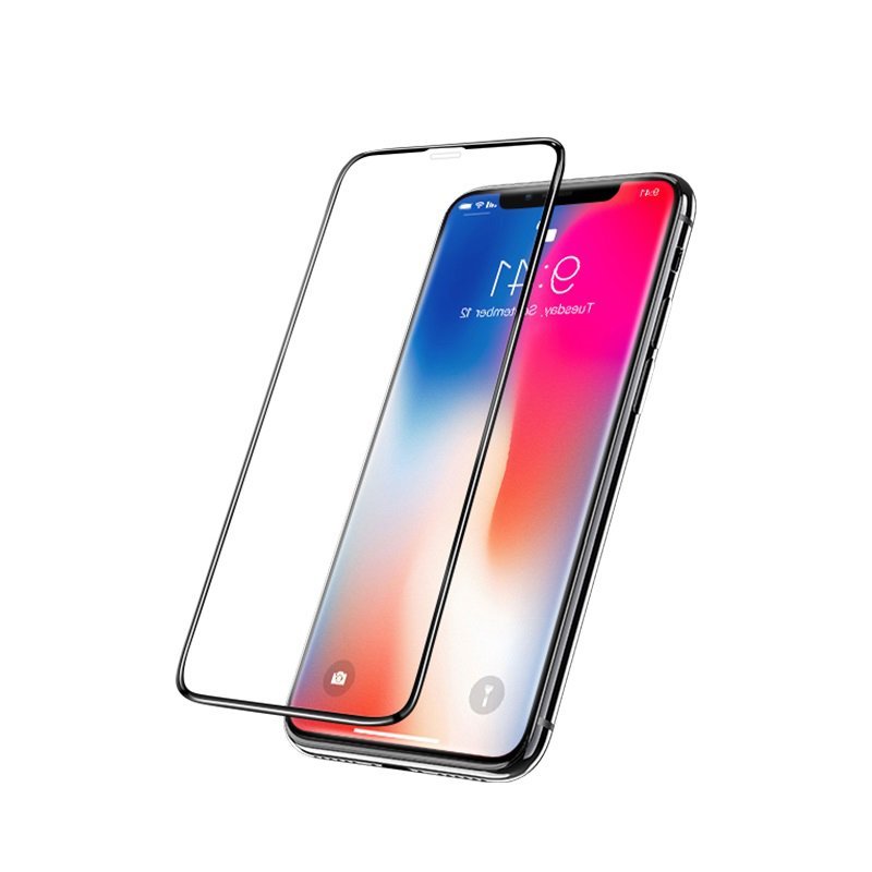 Противоударное стекло 3D Hoco G2 для Apple iPhone X / iPhone XS / iPhone 11 Pro (полное покрытие / с мягкой окантовкой) черный