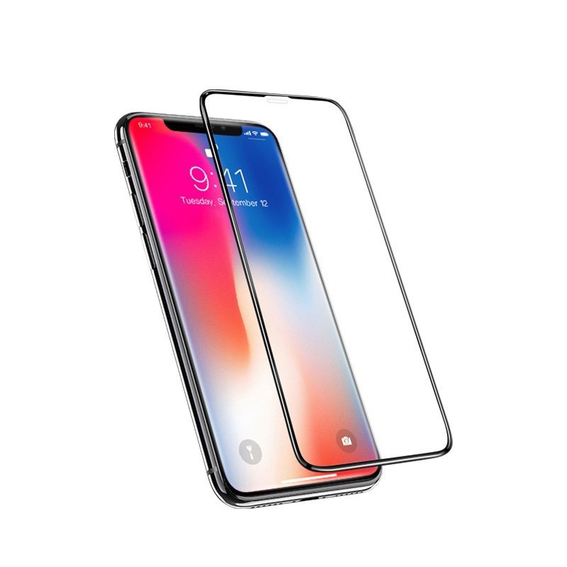 Противоударное стекло 3D Hoco G2 для Apple iPhone 11 / iPhone XR (полное покрытие / с мягкой окантовкой) черный
