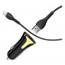 Автомобильное зарядное устройство (АЗУ) Hoco Z31 QC 3.0 (2 USB) + кабель Lightning, 3.4 А