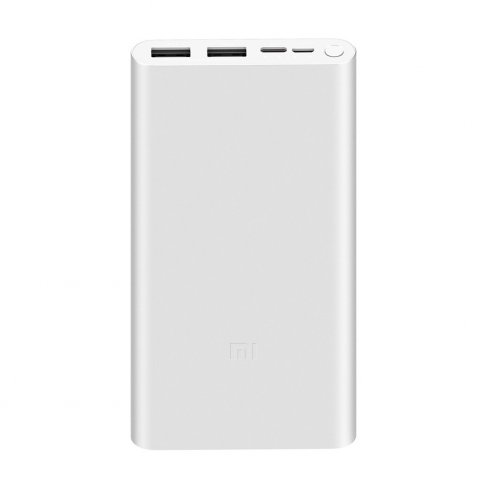 Внешний аккумулятор Power Bank 3 (PLM13ZM) (10000 мАч) (серебро)