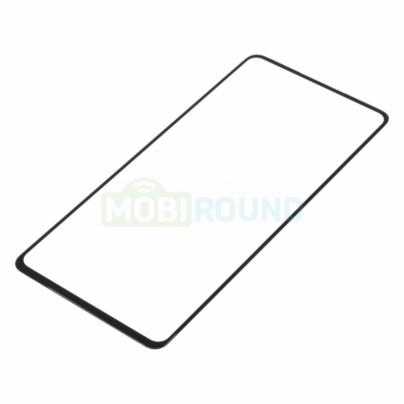 Стекло модуля для Samsung A725 Galaxy A72, черный, AAA