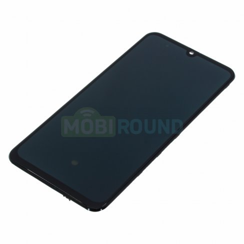 Дисплей для Samsung A505 Galaxy A50 (в сборе с тачскрином) в рамке (черный, premium)