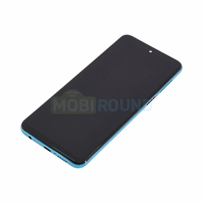 Дисплей для Xiaomi Redmi Note 9S / Redmi Note 9 Pro (в сборе с тачскрином) в рамке, зеленый, AAA