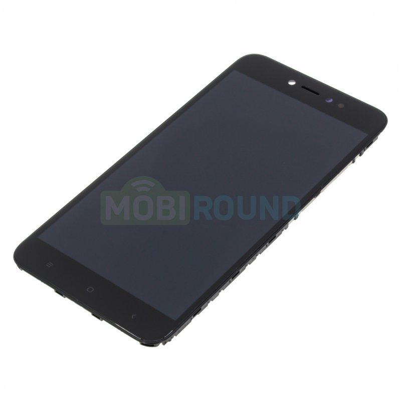 Дисплей для Xiaomi Redmi Note 5A Prime (в сборе с тачскрином) в рамке, черный, AAA
