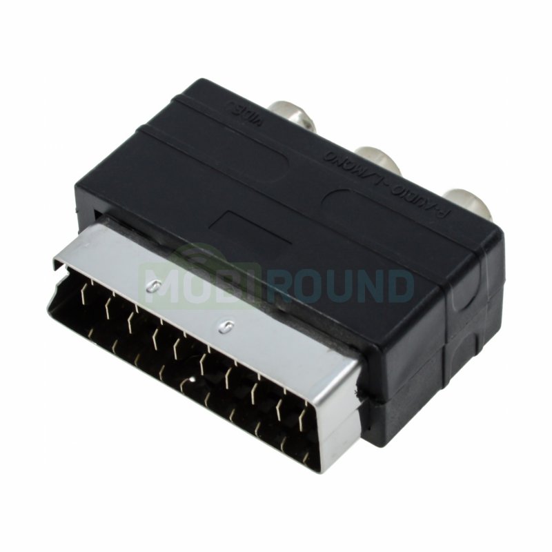 Аудио-переходник (адаптер) SCART-3RCA