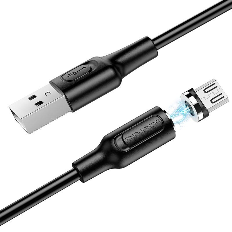 Кабель Borofone BX41 USB-MicroUSB, 1 м, черный
