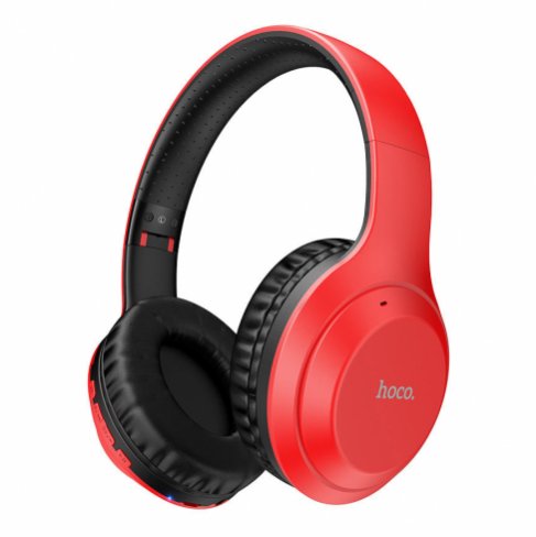 Наушники полноразмерные беспроводные Hoco W30 (Bluetooth) (красный)