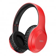 Наушники полноразмерные беспроводные Hoco W30 (Bluetooth) (красный)