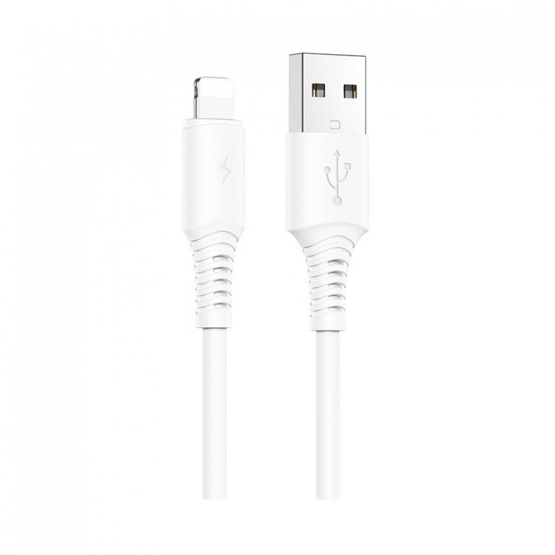 Дата-кабель Borofone BX47 USB-Lightning, 1 м, белый