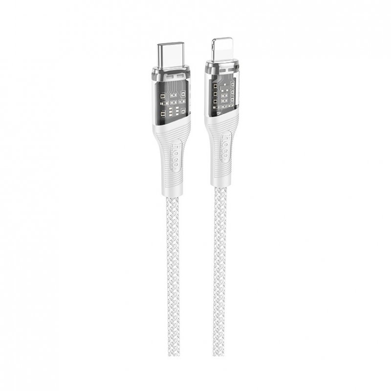 Дата-кабель Hoco U111 Type-C-Lightning (20 Вт) 1.2 м, серый