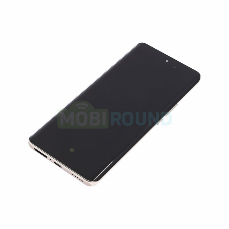 Дисплей для Honor X9b 5G (в сборе с тачскрином) в рамке, золото, 100%