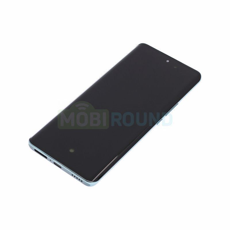 Дисплей для Honor X9b 5G (в сборе с тачскрином) в рамке, зеленый, 100%