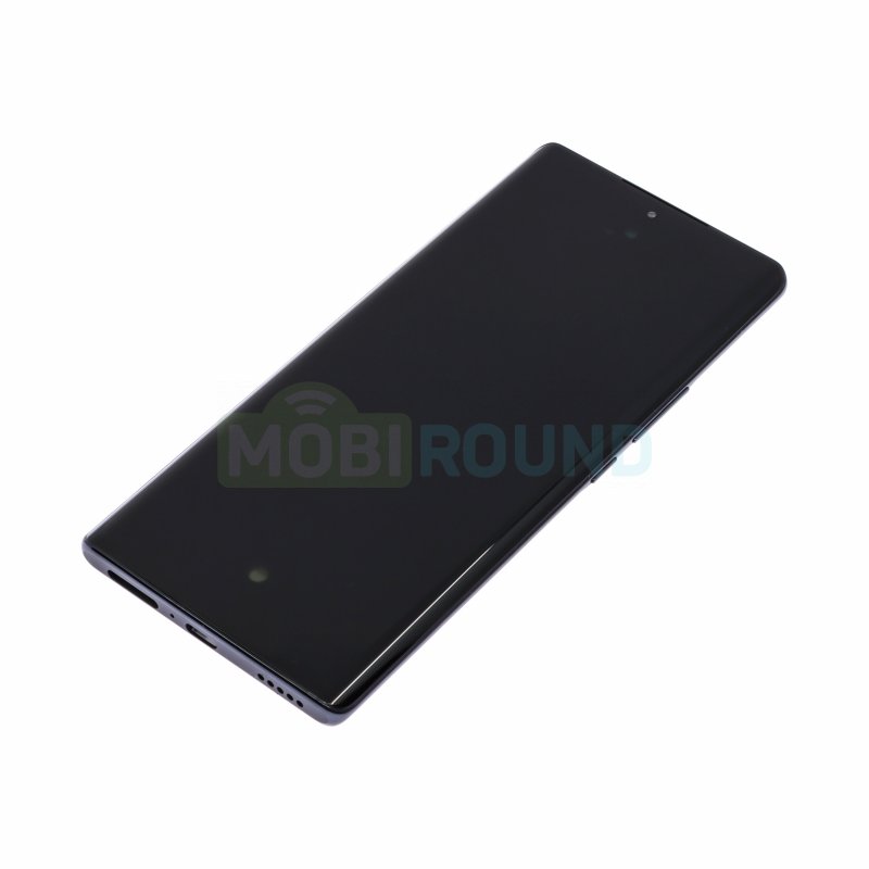 Дисплей для Honor 70 5G (в сборе с тачскрином) в рамке, черный, AAA