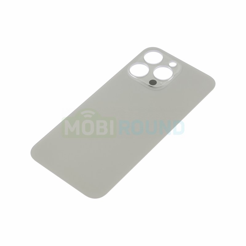 Задняя крышка для Apple iPhone 15 Pro Max (с широким отверстием) серый, AAA
