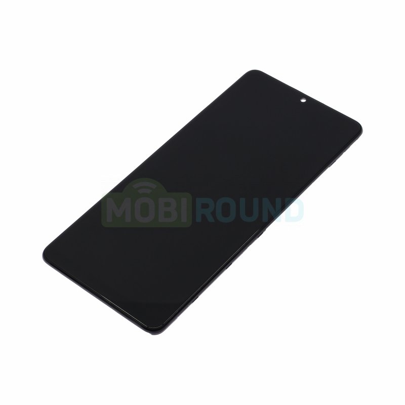Дисплей для Samsung A426 Galaxy A42 5G (в сборе с тачскрином) в рамке, черный, AA