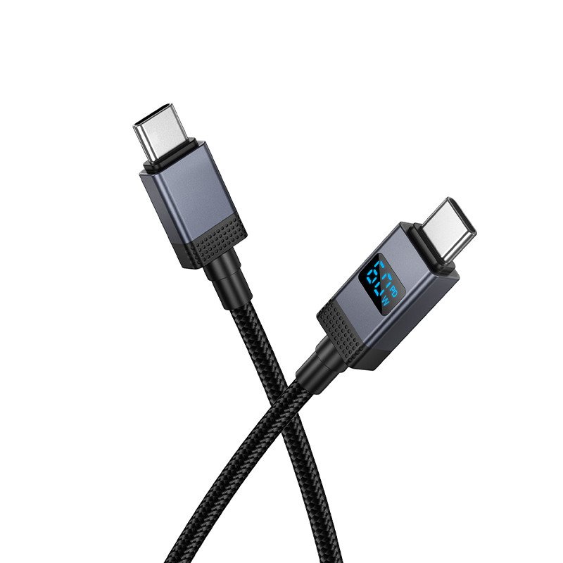 Дата-кабель Hoco X118 Type-C-Type-C, 1 м, черный