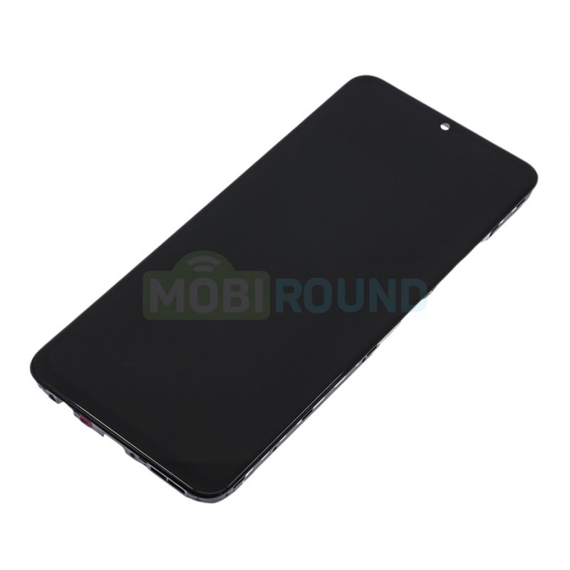 Дисплей для Realme C63 4G (в сборе с тачскрином) в рамке, черный