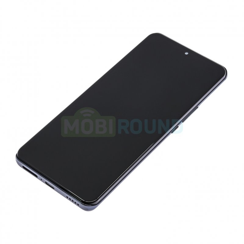 Дисплей для Honor X9b 5G (в сборе с тачскрином) в рамке, черный, AA