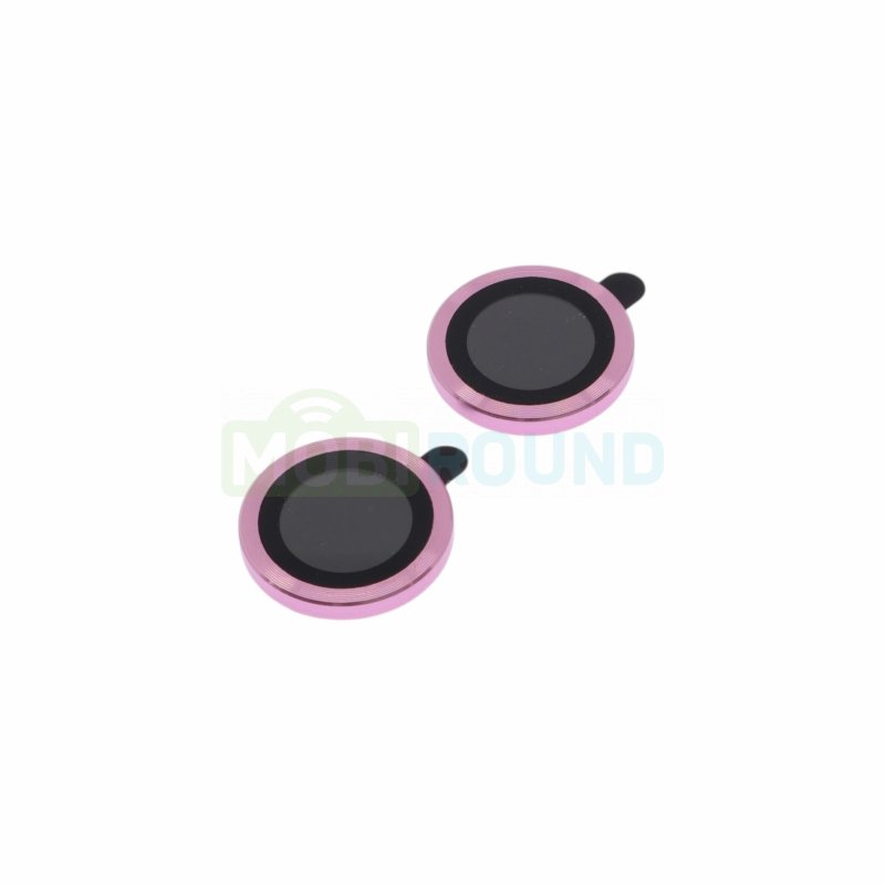 Противоударное стекло для Apple iPhone 16 / iPhone 16 Plus (на объектив задней камеры) розовый