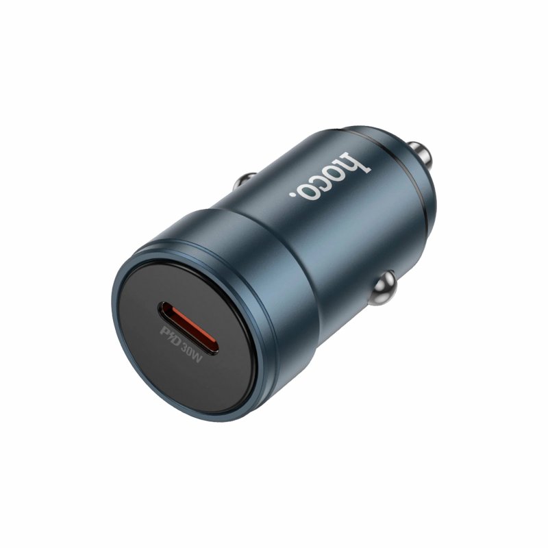 Автомобильное зарядное устройство (АЗУ) Hoco Z54A QC3.0 (USB/Type-C) 3 А, серый