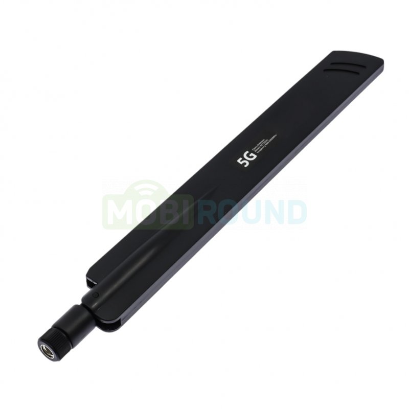 Антенна GSM/4G/5G/Wi-Fi 600-6000 МГц КСВ 1.5 разъем RP-SMA-J поворотный, черный, 18 дБи