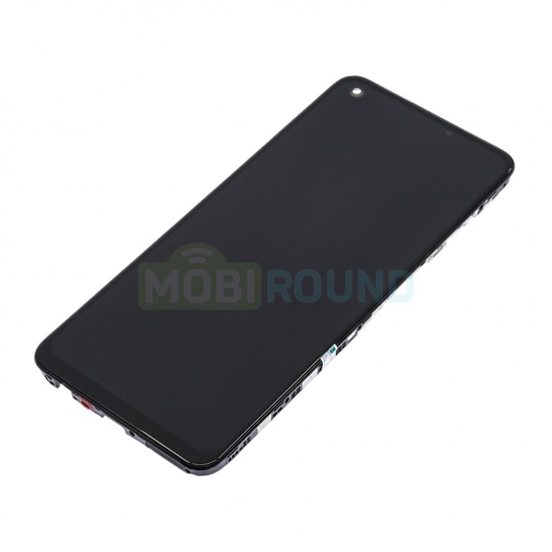 Дисплей для Realme 11 4G (в сборе с тачскрином) в рамке, черный, 100%