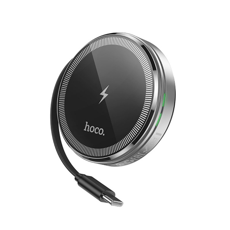 Беспроводное зарядное устройство Hoco CQ18 (смартфон + Apple Watch + Airpods) серебро