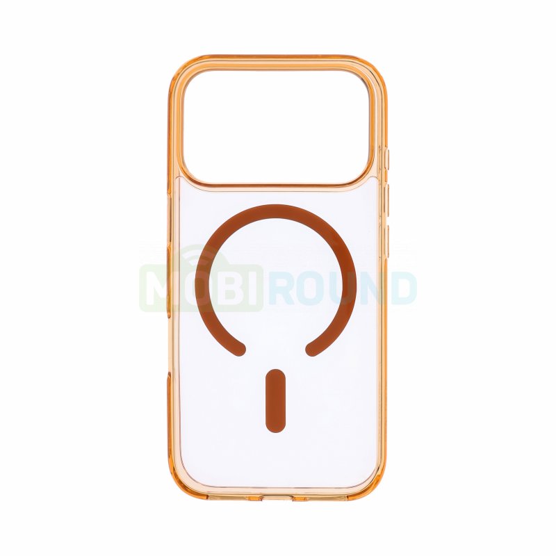 Силиконовый чехол Keephone Hybrid Pro (MagSafe) для Apple iPhone 17 Pro, оранжевый