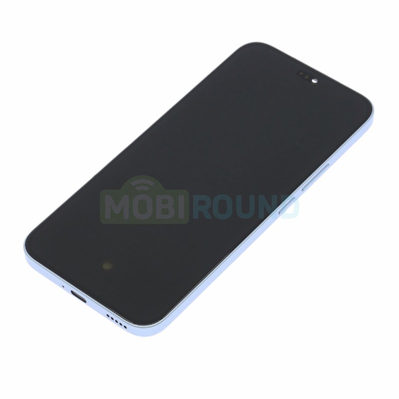 Дисплей для Honor X8c 4G (в сборе с тачскрином) в рамке, синий, AAA