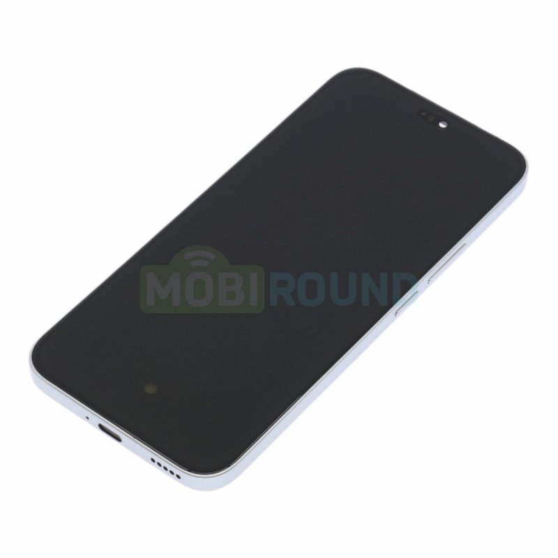 Дисплей для Honor X8c 4G (в сборе с тачскрином) в рамке, серебро, AAA