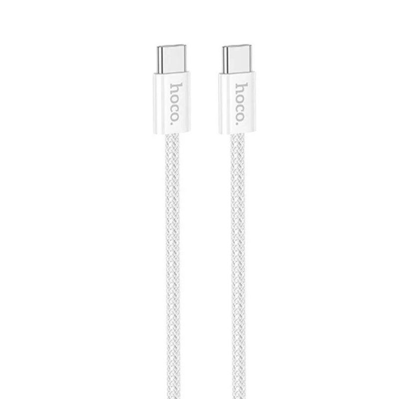 Дата-кабель Hoco X104 Type-C-Type-C (60 Вт) 2 м, белый