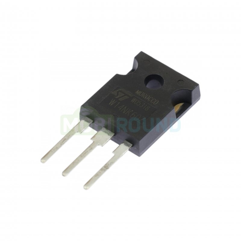 Полевой транзистор STM N-MOSFET 600 В/13.5 А (STW14NK60Z (TO-247))