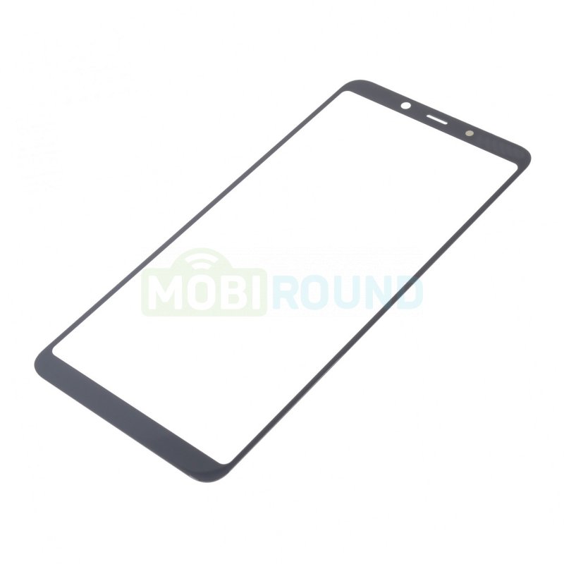 Стекло модуля для Nokia 3.1 Plus, черный, AAA