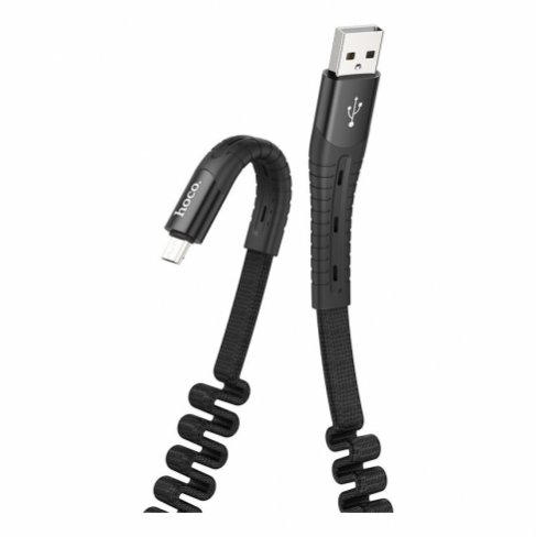 Дата-кабель Hoco U78 USB-MicroUSB, 1.2 м (черный)