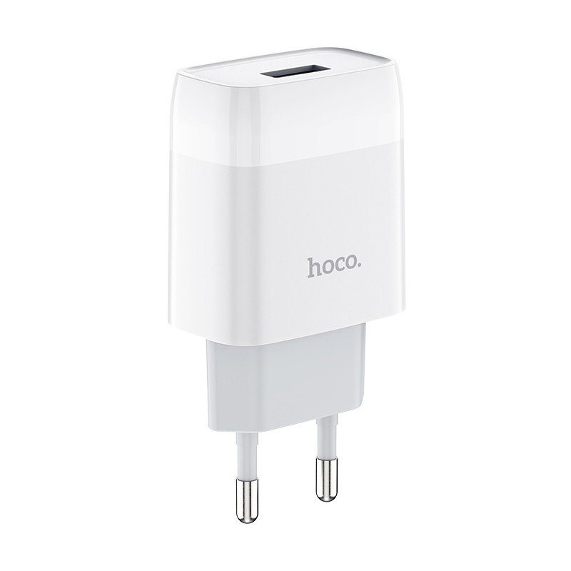 Сетевое зарядное устройство (СЗУ) Hoco C72A (USB) 18 Вт/2.1 А, белый