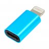 Переходник (адаптер) Walker MicroUSB-Lightning (металл)
