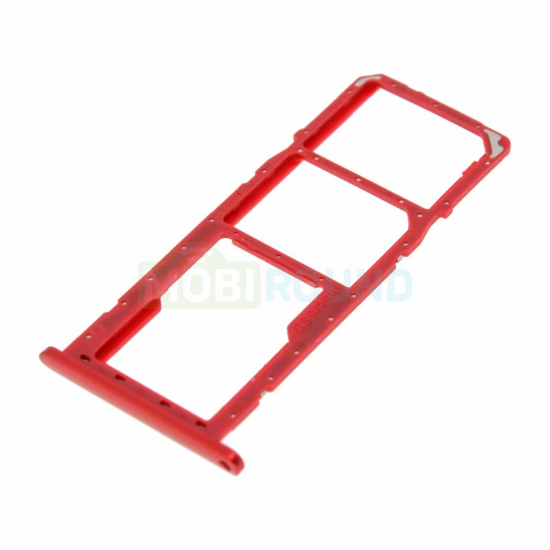 Держатель сим карты (SIM) для Samsung A025 Galaxy A02s, красный