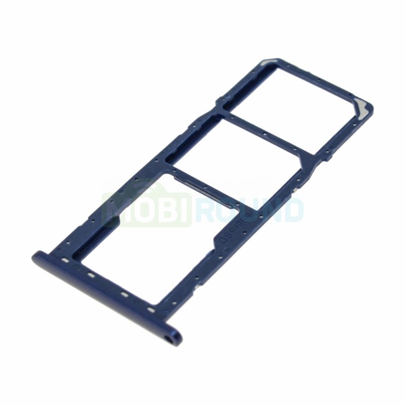 Держатель сим карты (SIM) для Samsung M015 Galaxy M01 / A015 Galaxy A01, синий