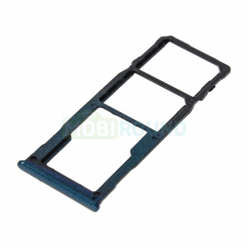Держатель сим карты (SIM) для Samsung M315 Galaxy M31, синий