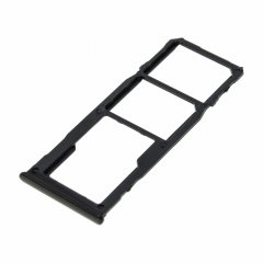 Держатель сим карты (SIM) для Samsung M315 Galaxy M31 (черный)